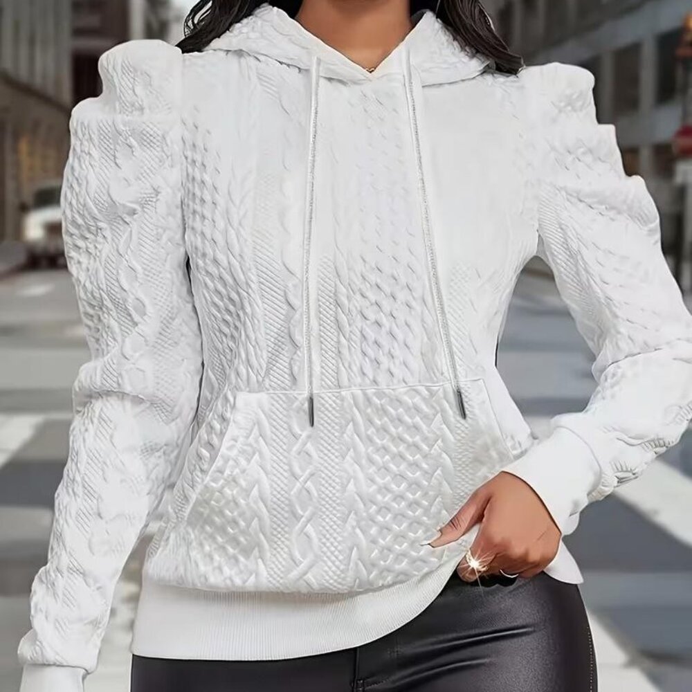 Elegant Hooded Soft Pullover Sweater